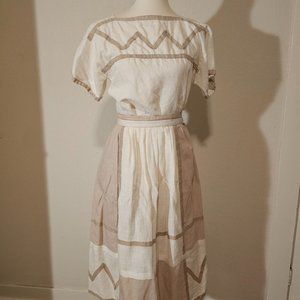 Vintage Mondi Cotton Two Piece T-Shirt & Skirt Set